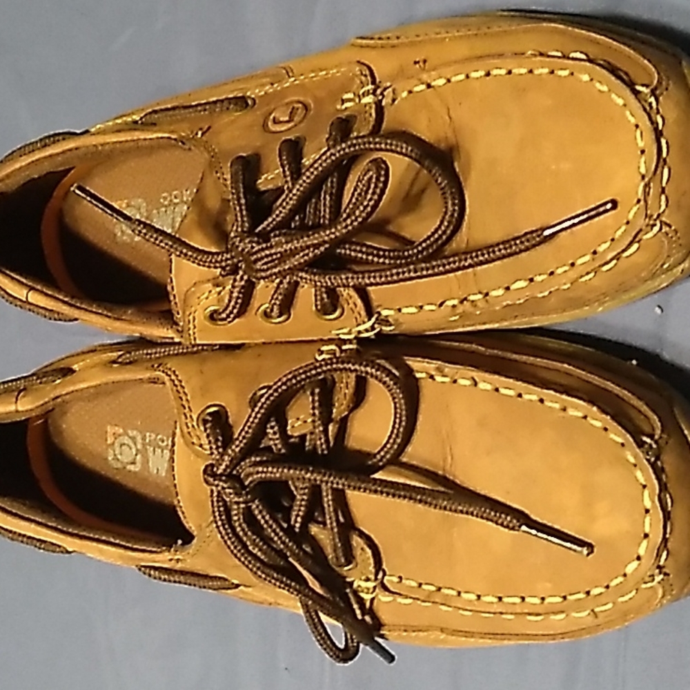 Men's Rockport Steel toed work shoes, brown size 7.5